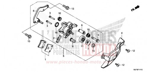 MACHOIRE DE FREIN DE PARKING CRF1000DH de 2017